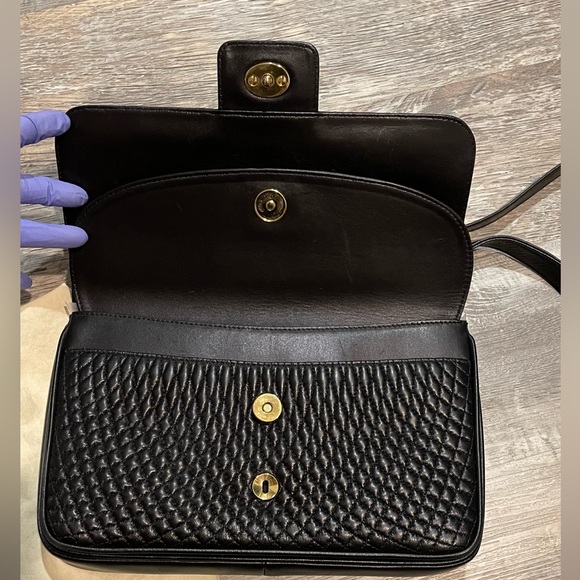 Vintage 1980’s Bally double flap black leather 3 way bag - Picture 11 of 16